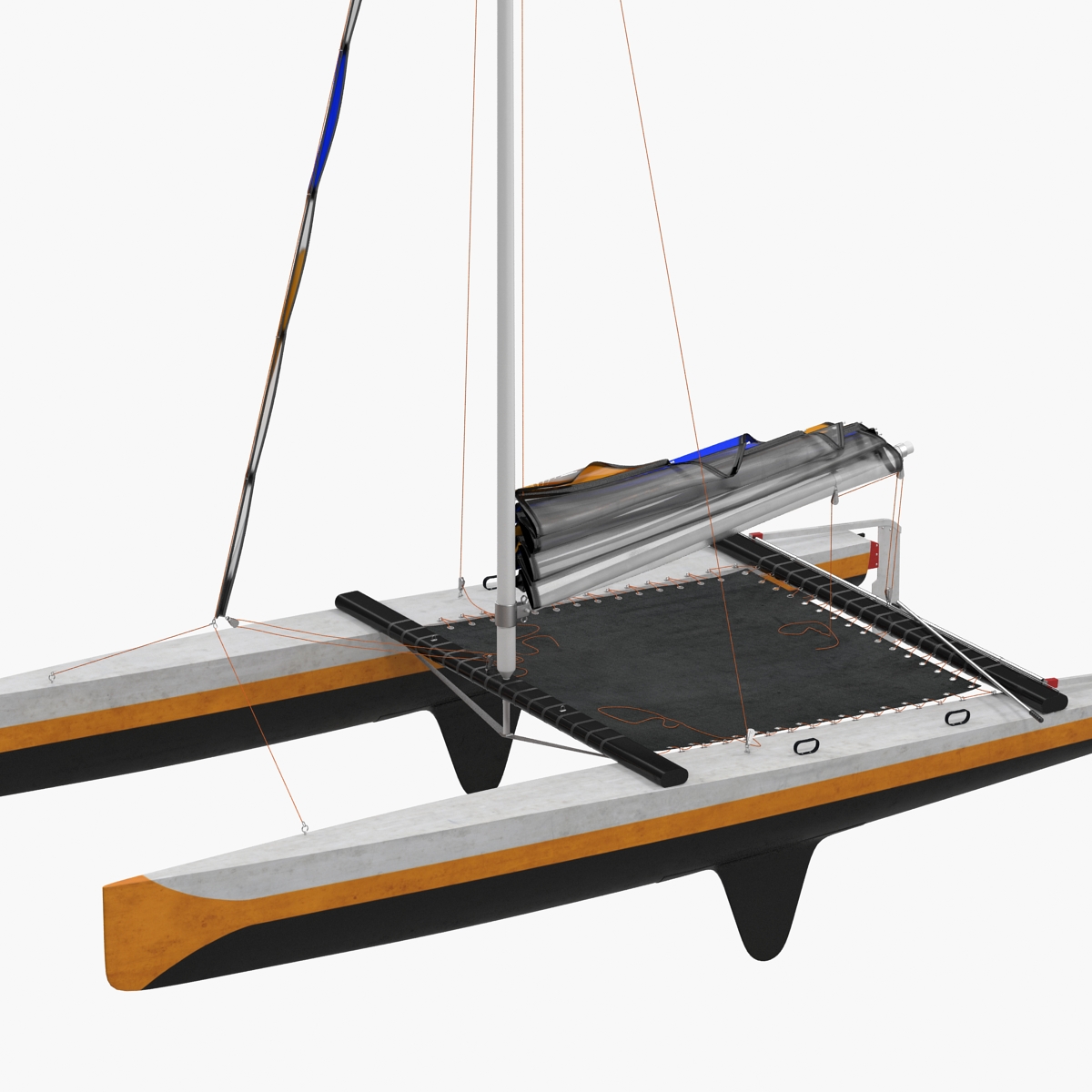 3D Small Sail Catamaran Generic model