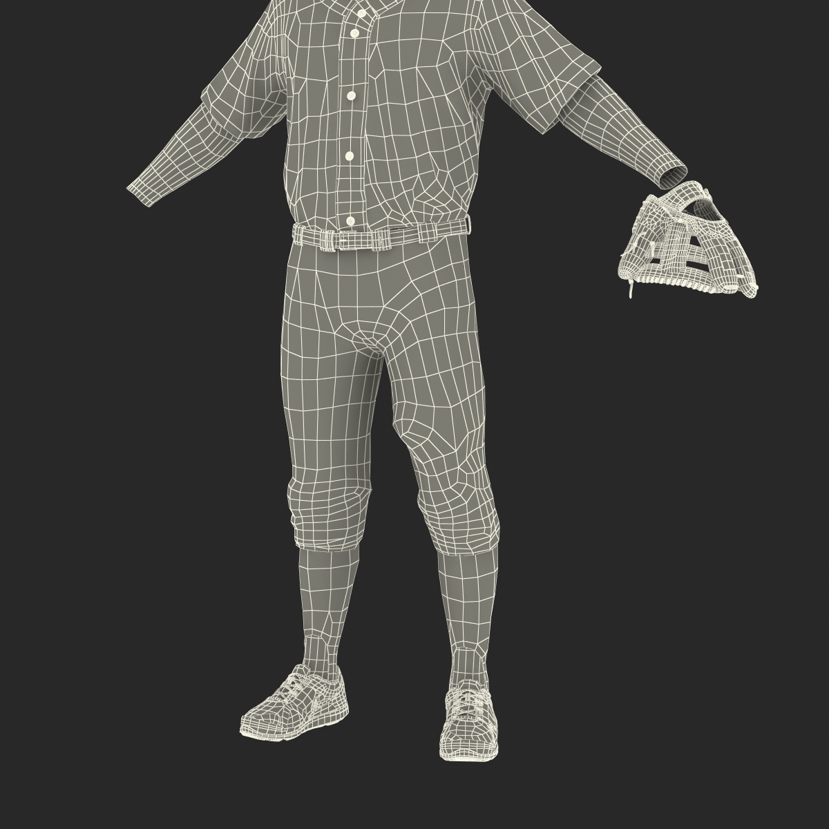 3D model Baseball Player Outfit Generic