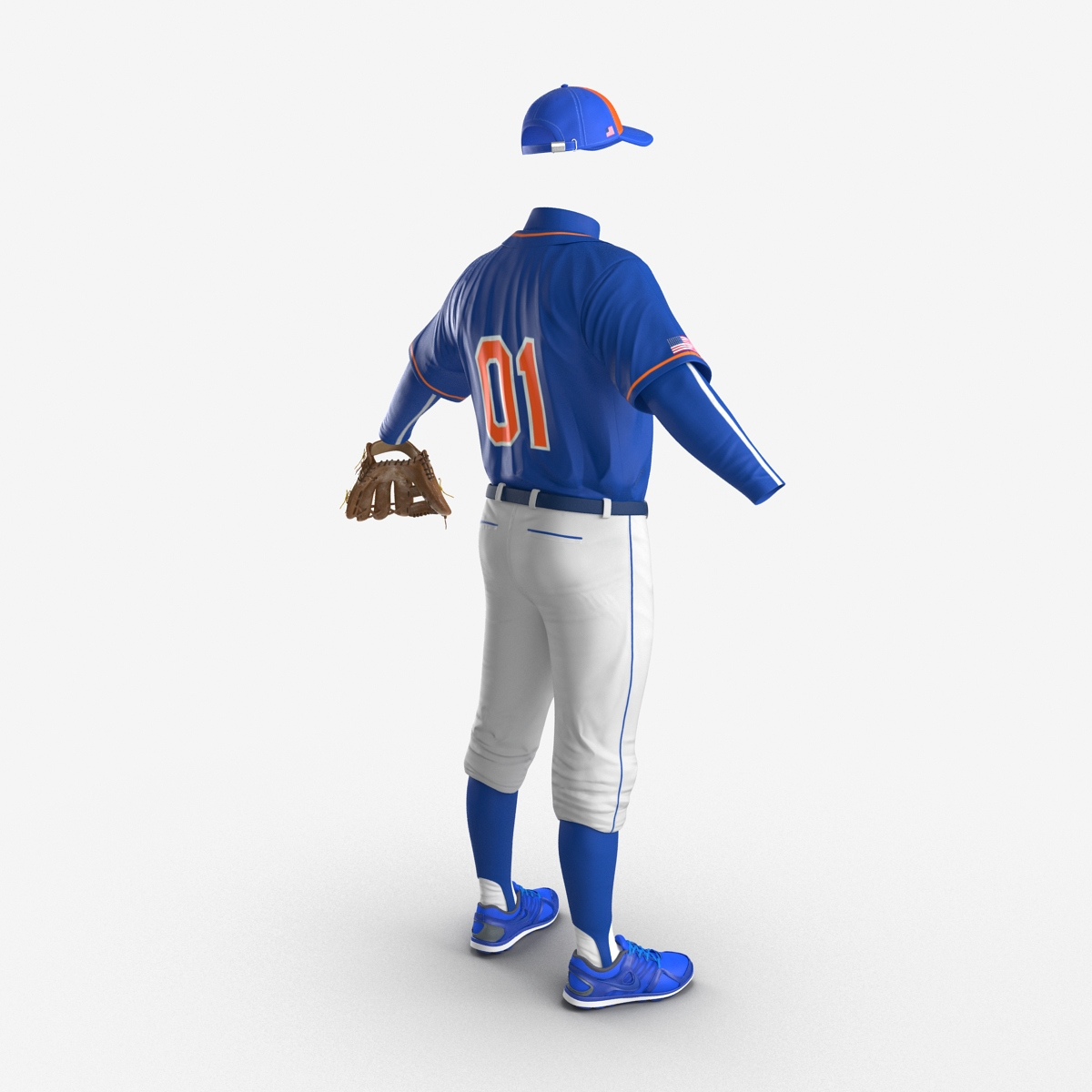 Baseball Player Outfit Generic 6 3D