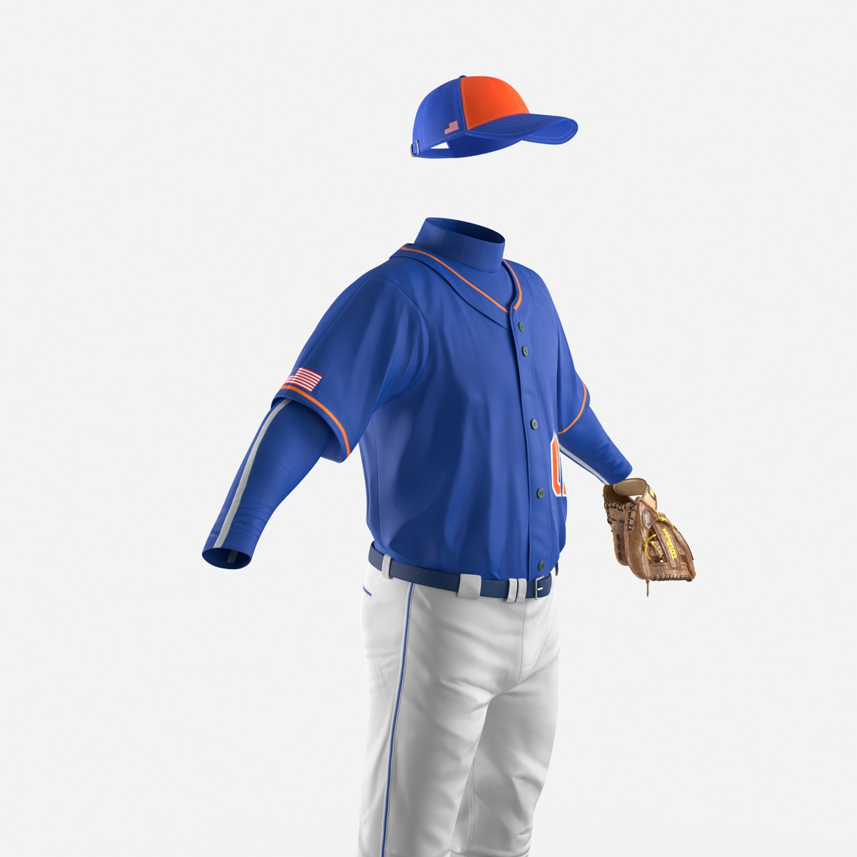 Baseball Player Outfit Generic 6 3D