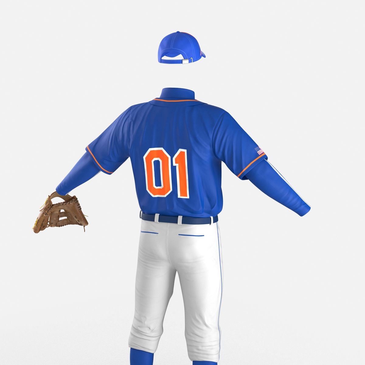 Baseball Player Outfit Generic 6 3D