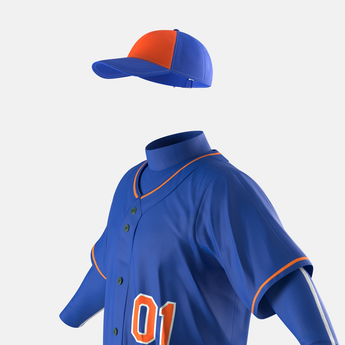 Baseball Player Outfit Generic 6 3D