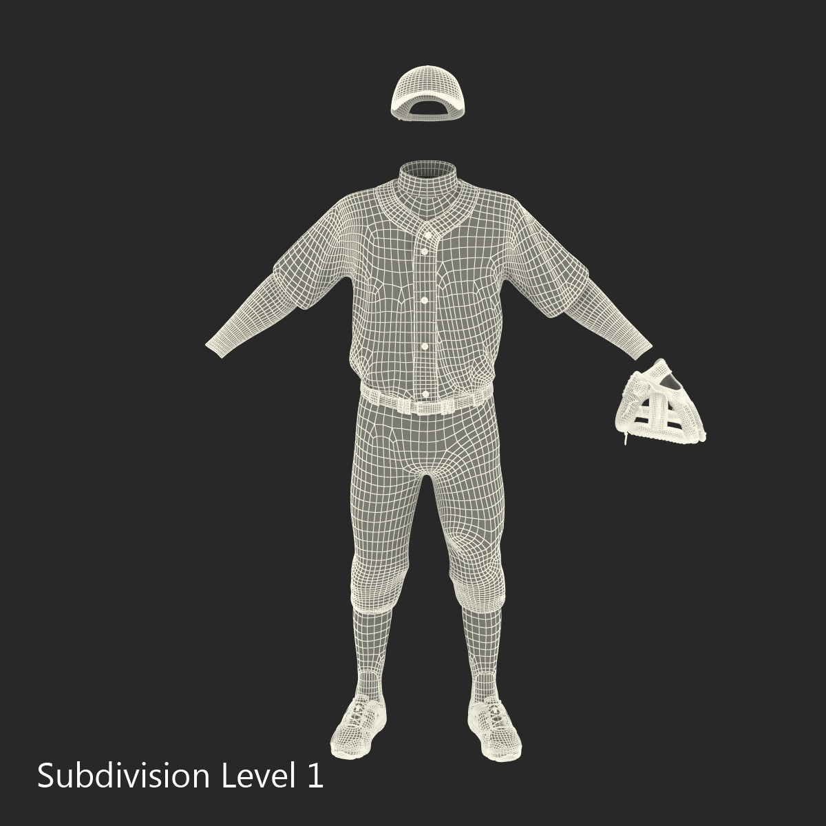 Baseball Player Outfit Generic 6 3D