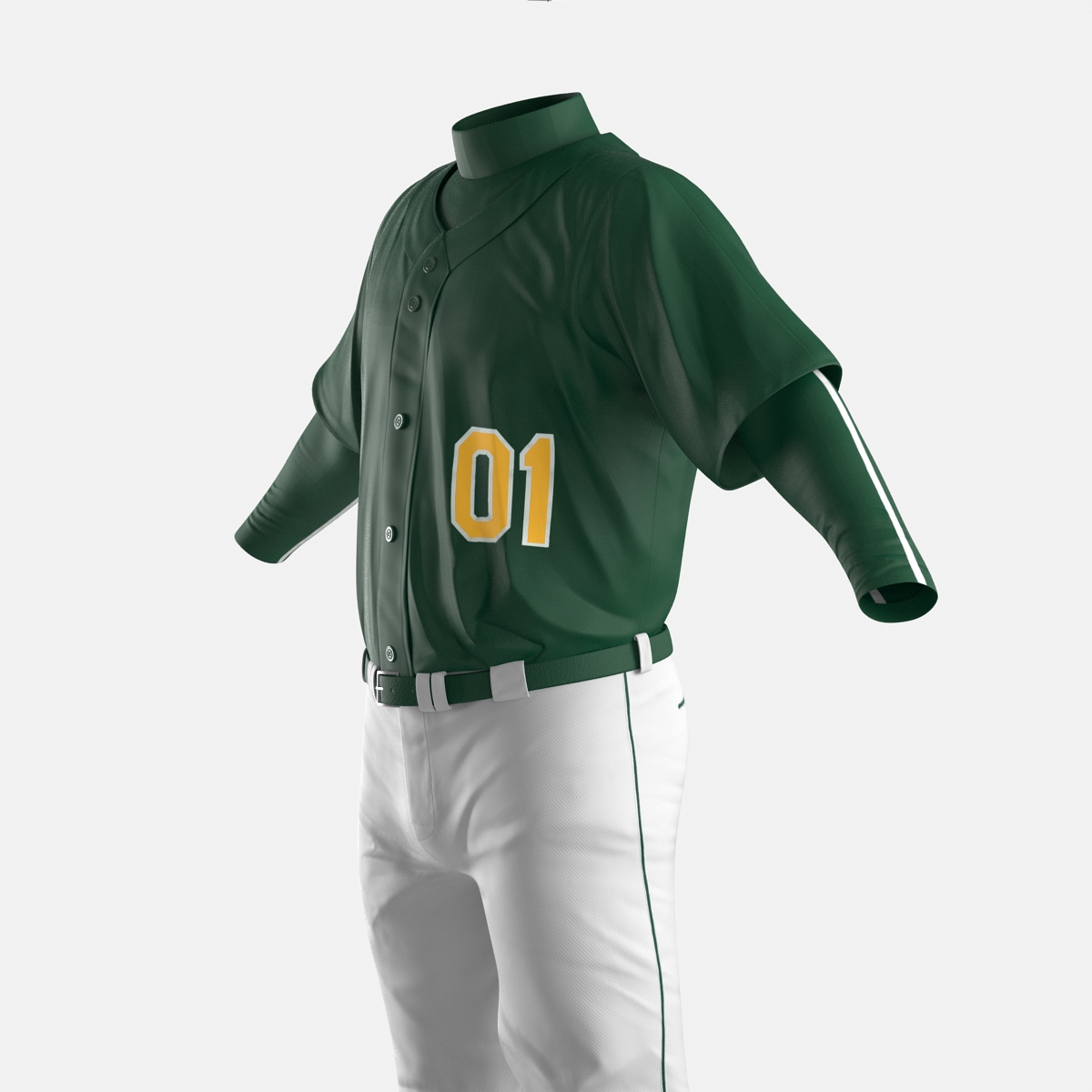 Baseball Player Outfit Generic 2 3D