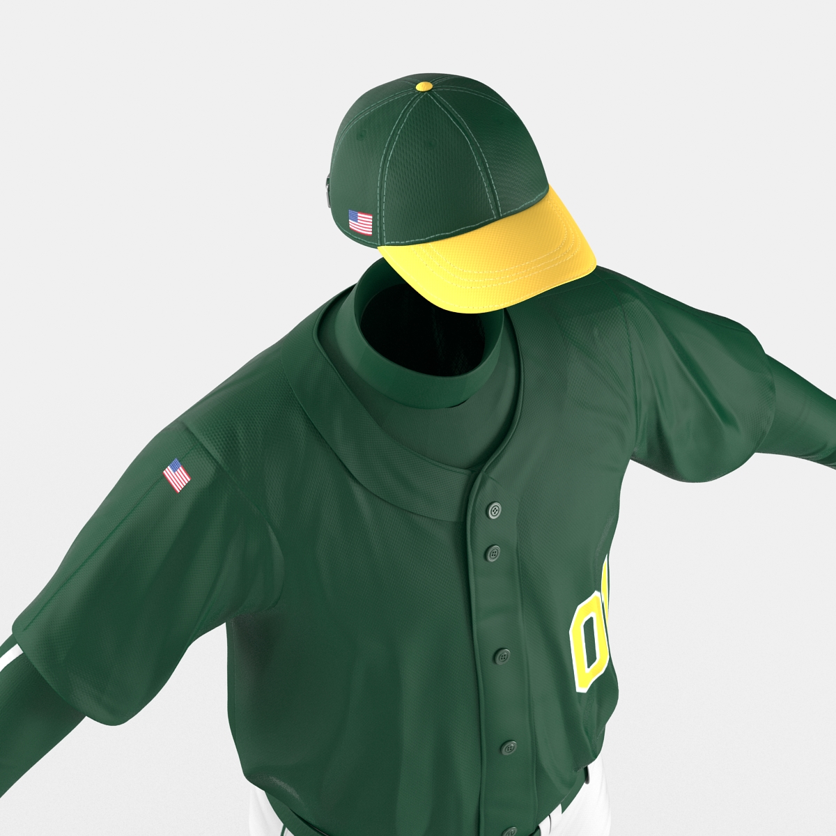 Baseball Player Outfit Generic 2 3D