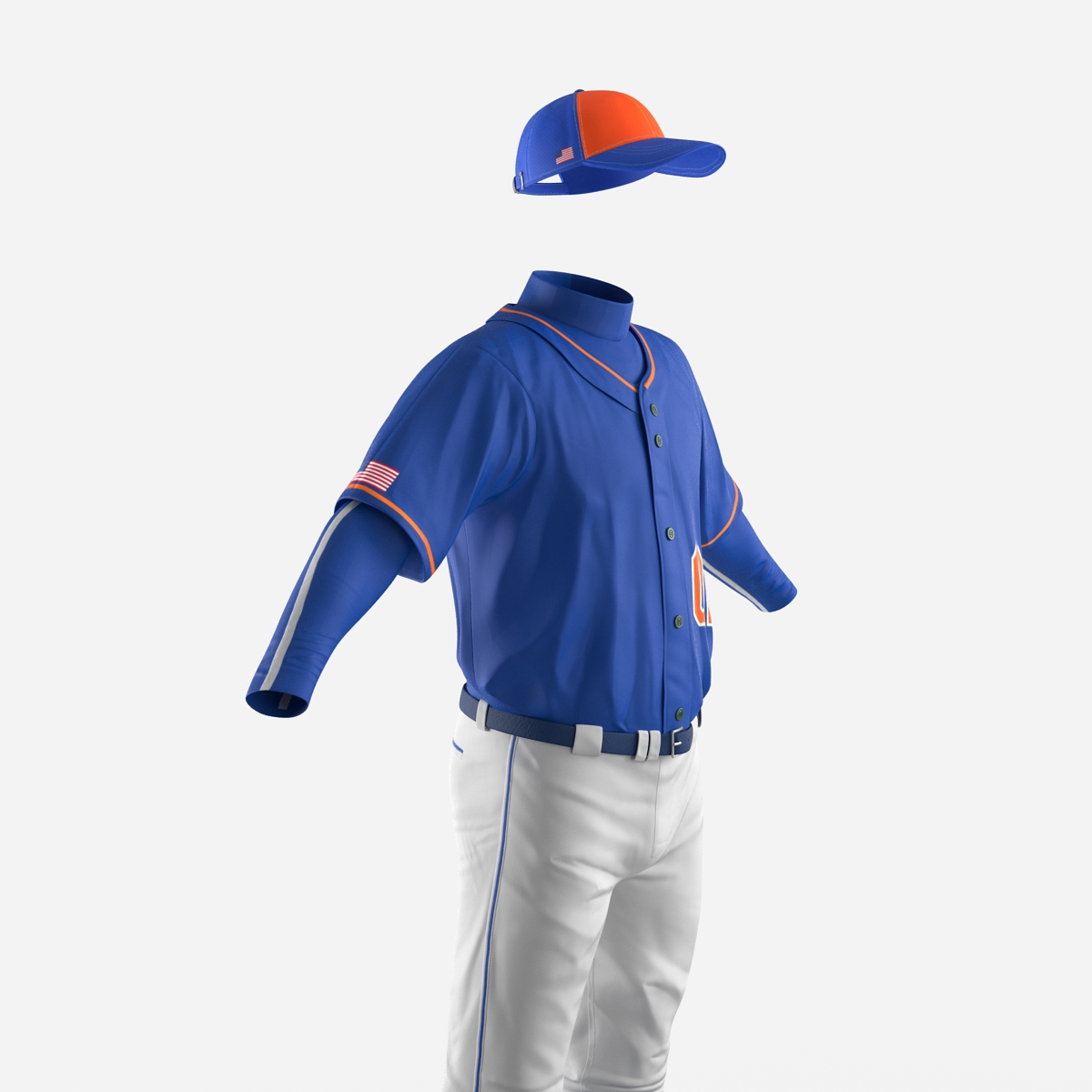 Baseball Player Outfit Generic 4 3D