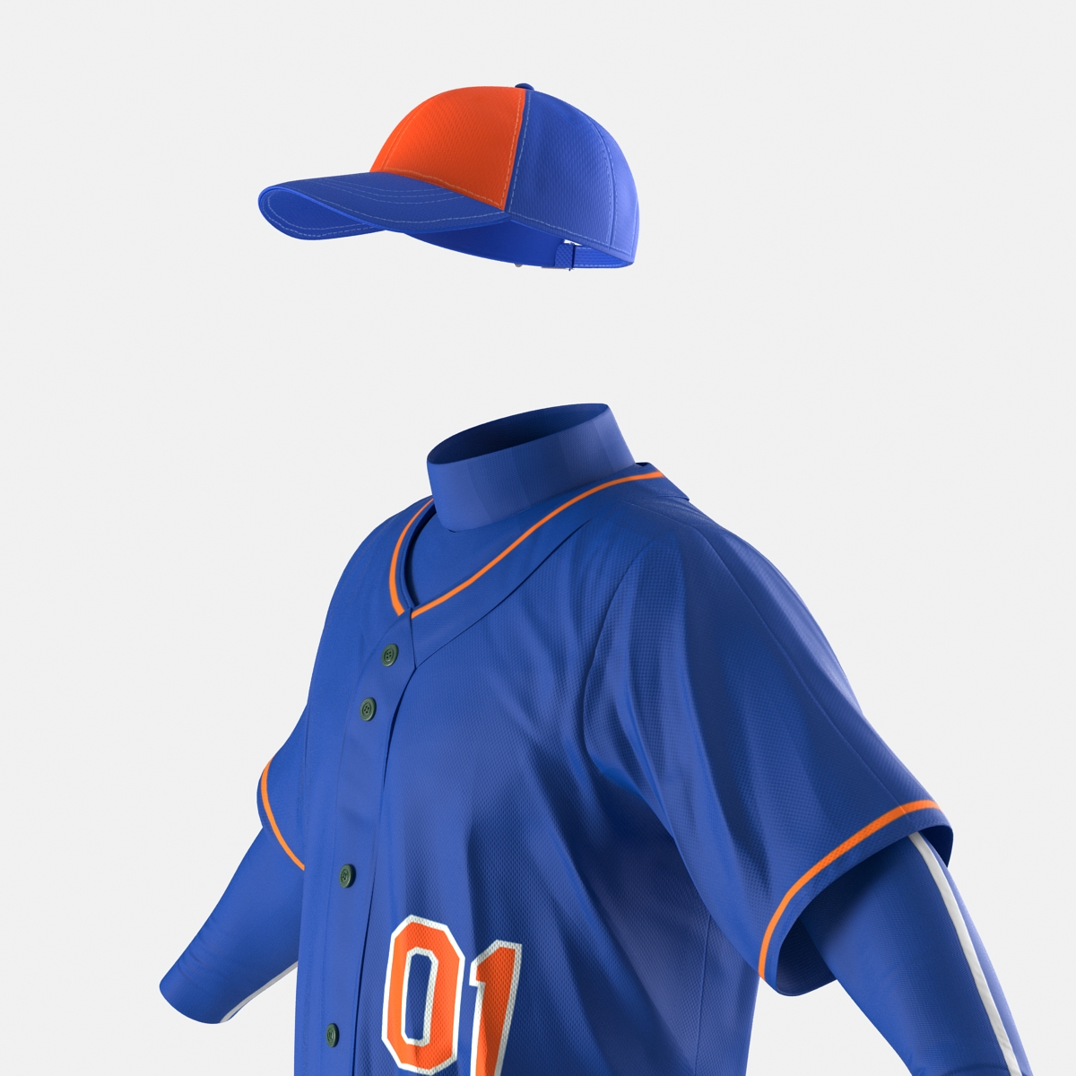 Baseball Player Outfit Generic 4 3D