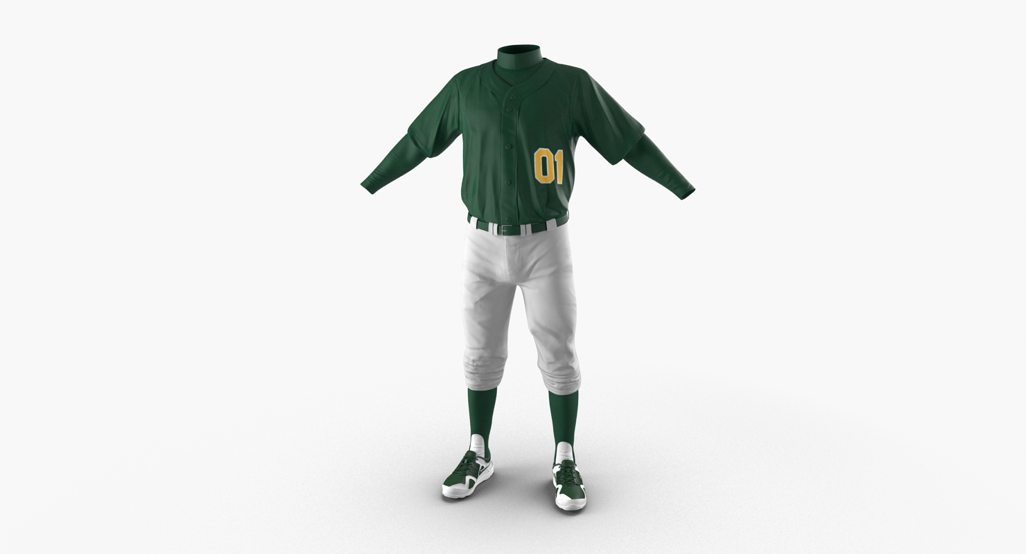 Baseball Player Outfit Generic 3 3D