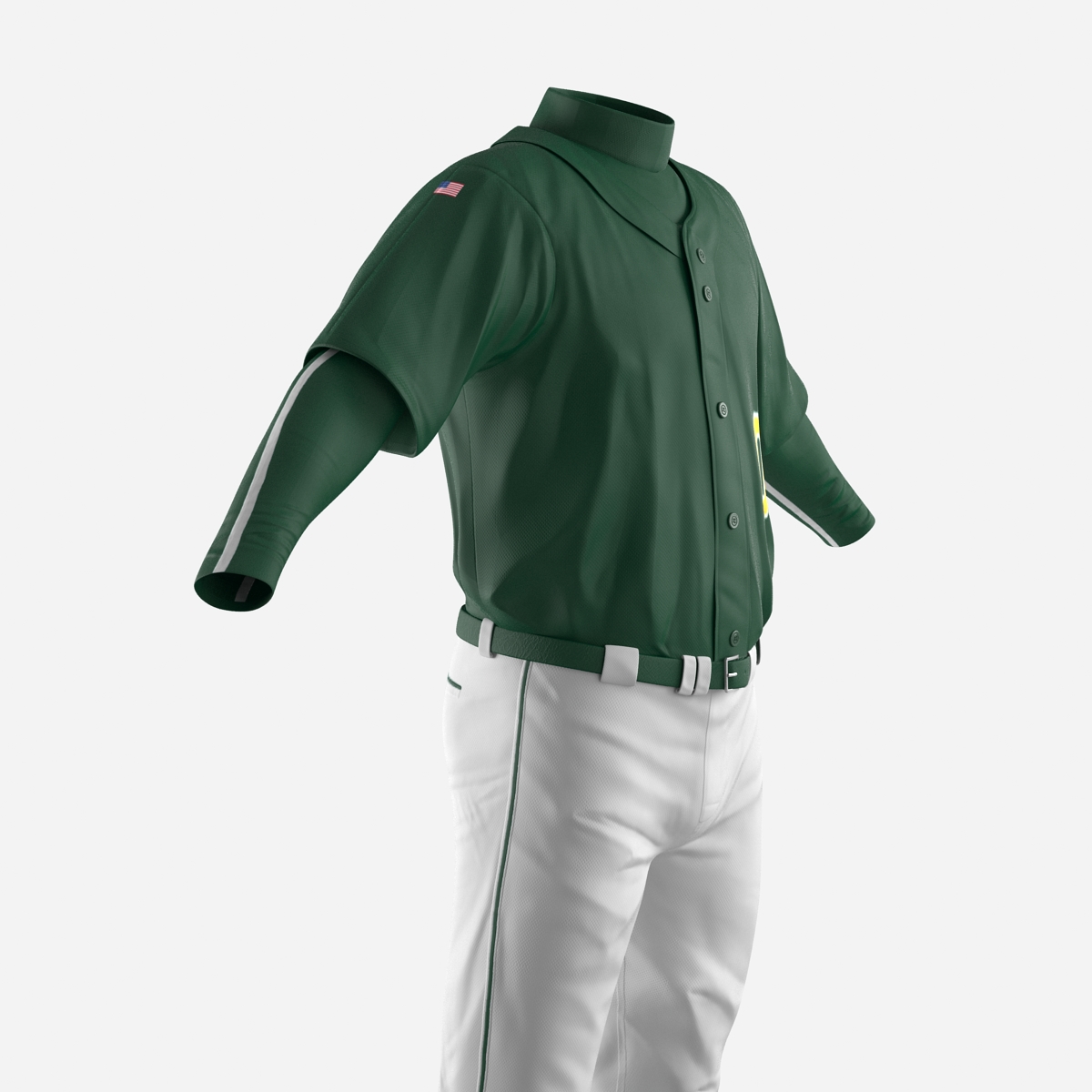 Baseball Player Outfit Generic 3 3D