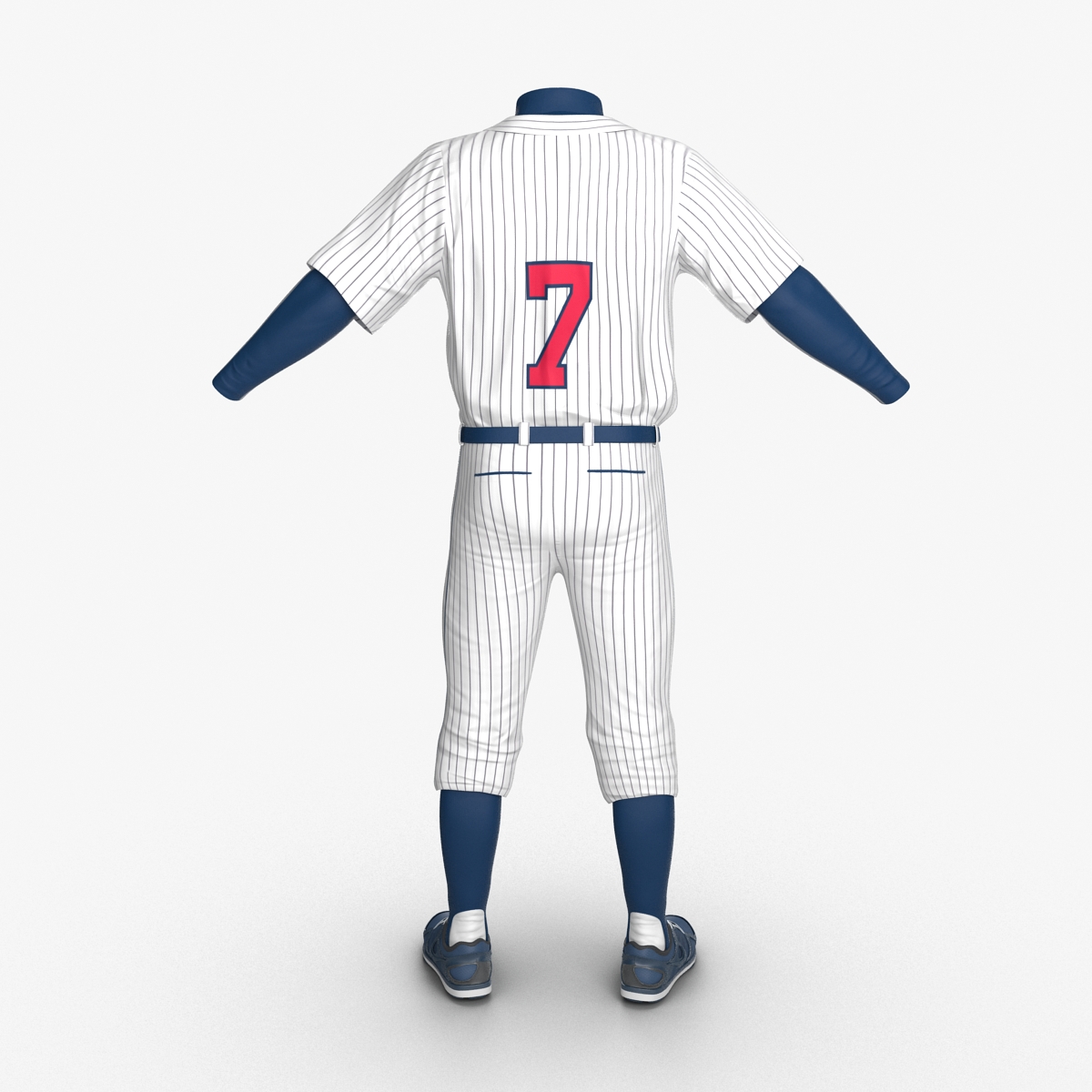 Baseball Player Outfit Generic 8 3D