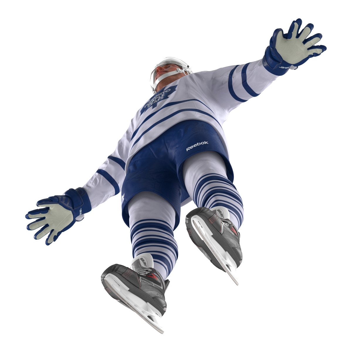 3D Hockey Player Toronto Maple Leafs model