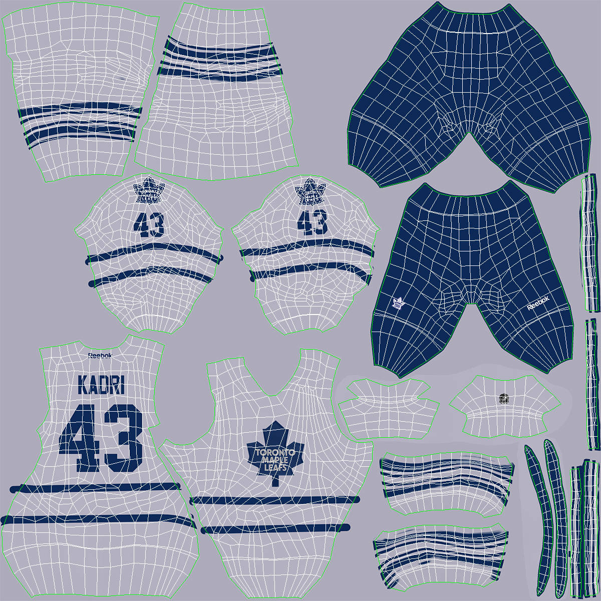 3D Hockey Player Toronto Maple Leafs model