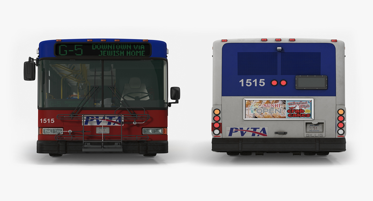 3D model Gillig Low Floor Bus