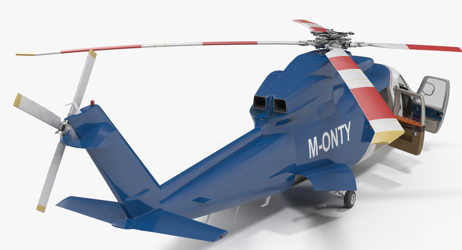 Sikorsky s76 Rigged 3D model