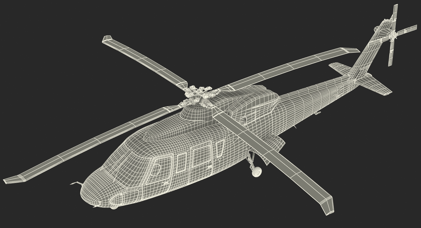 Sikorsky s76 Rigged 3D model