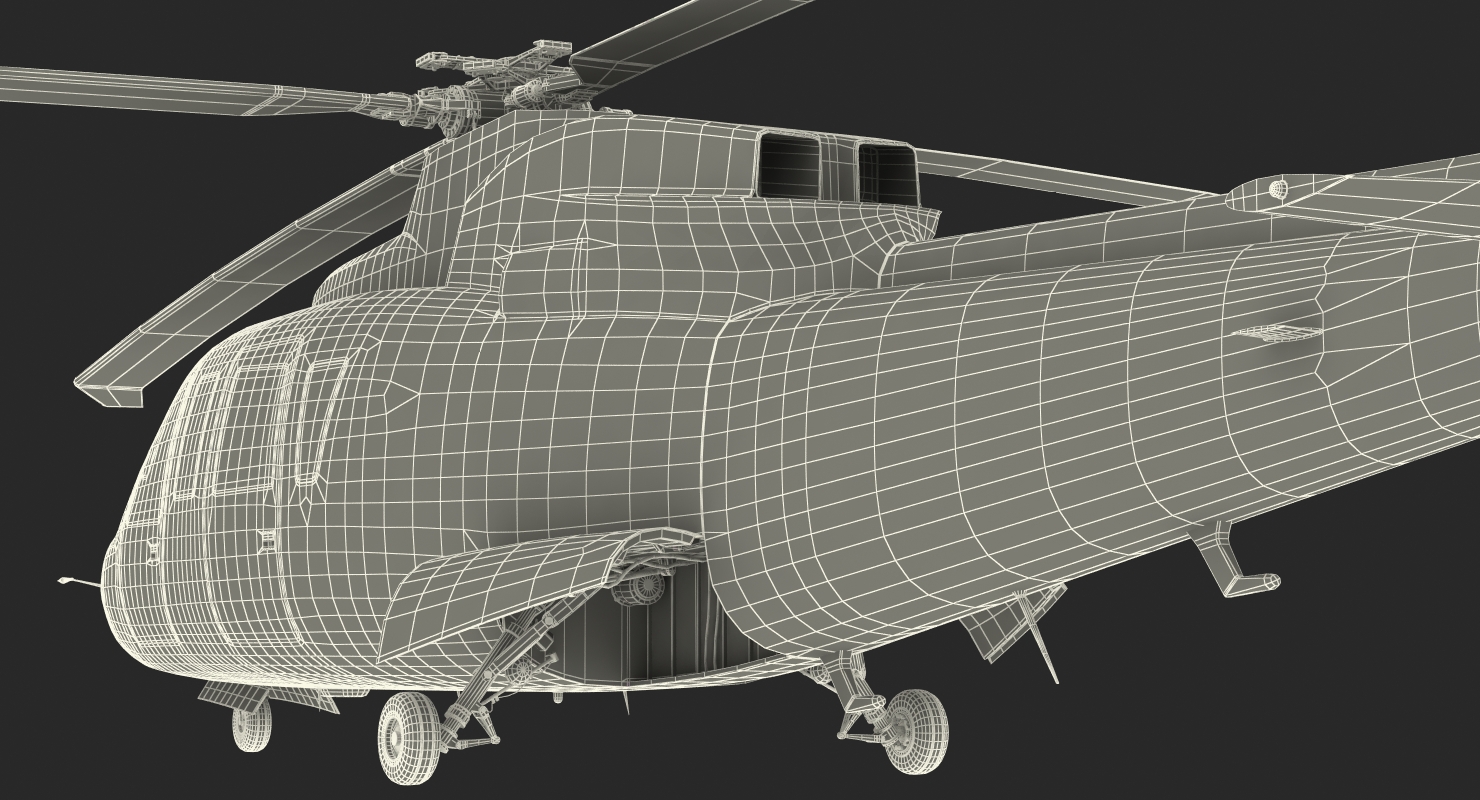 3D Utility Helicopter Sikorsky s76 Rigged model