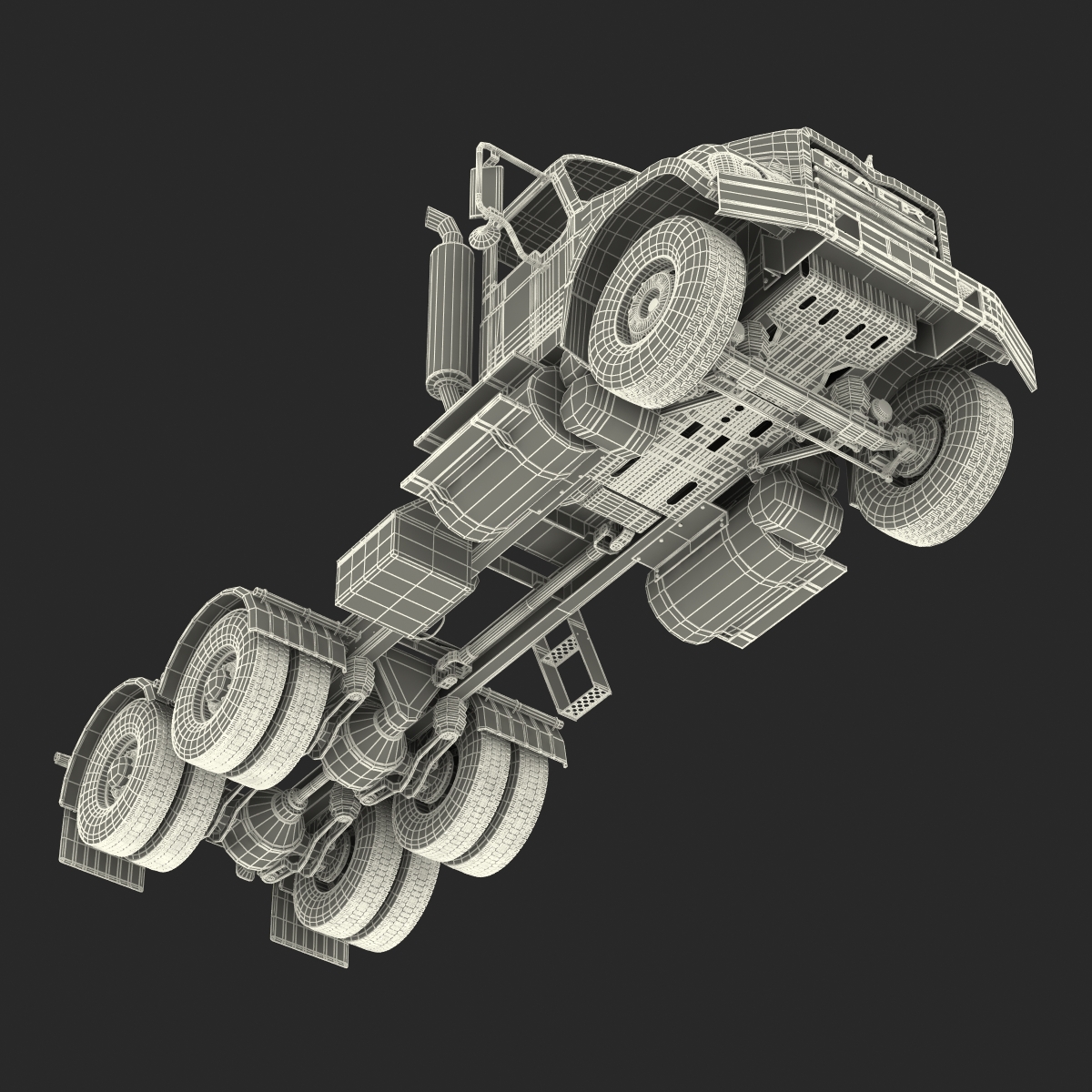 Truck Mack Rigged 3D