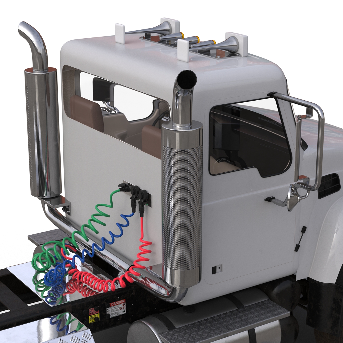 3D Truck Mack Simple Interior