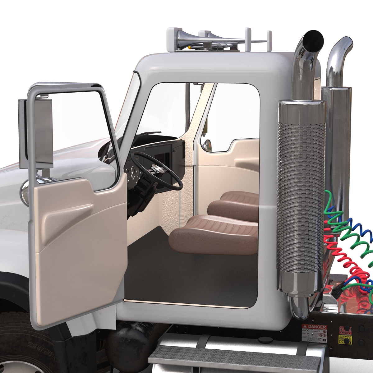 3D Truck Mack Simple Interior