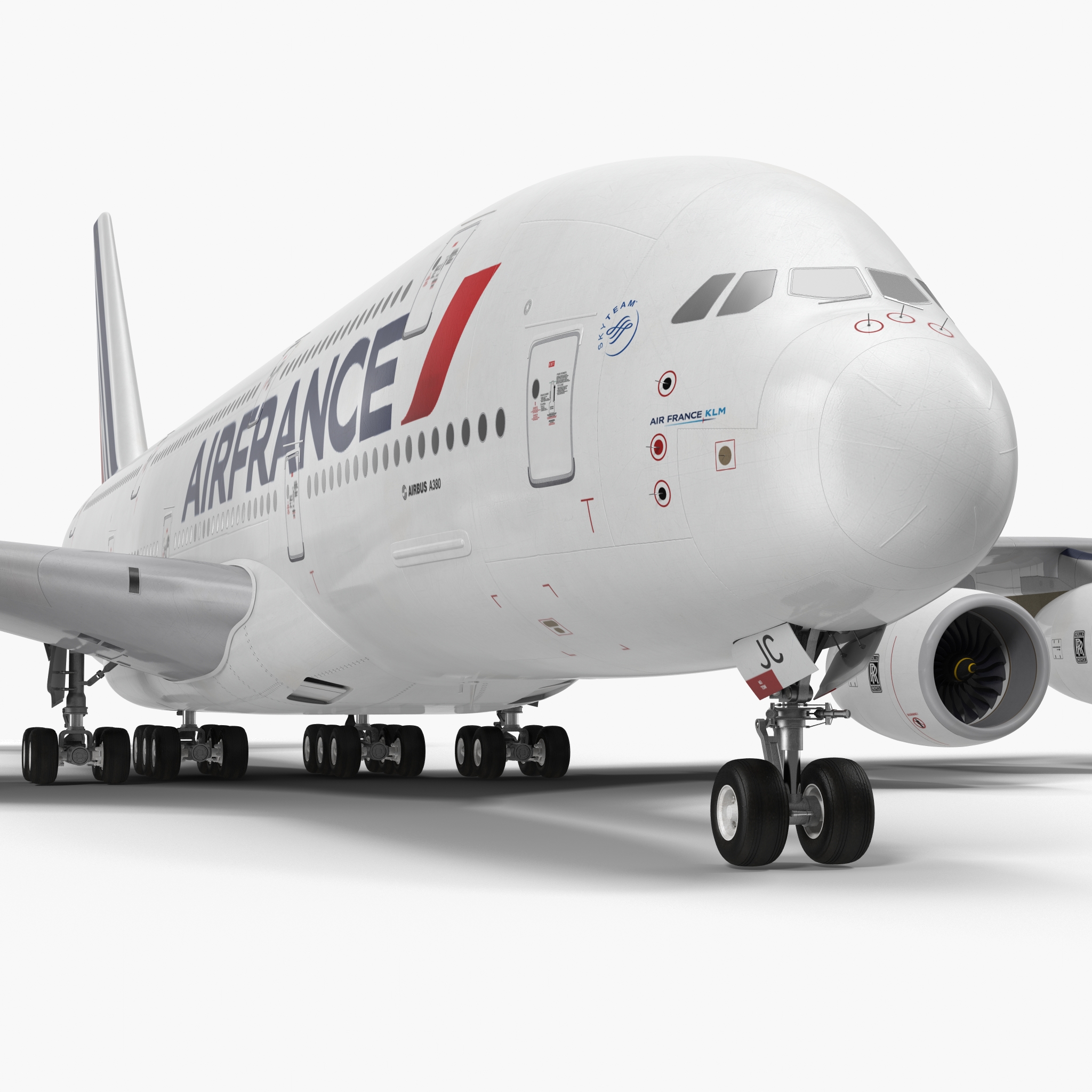 Airbus A380 1000 Air France 3D