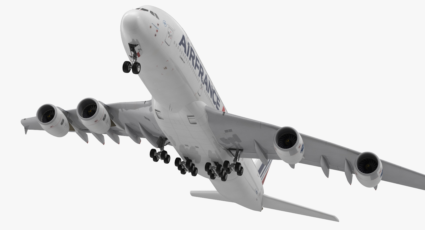 Airbus A380 1000 Air France 3D