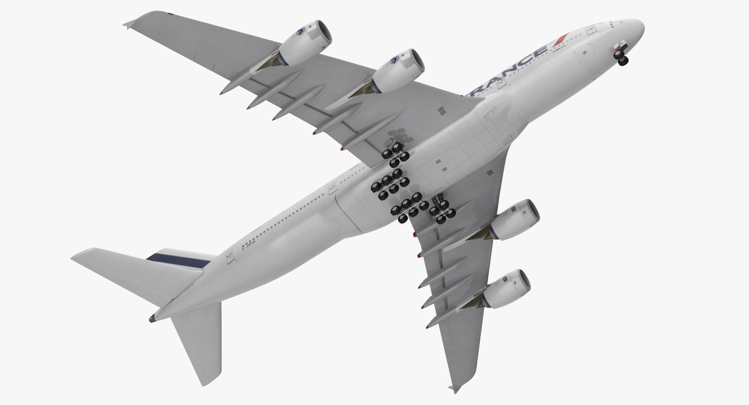 Airbus A380 1000 Air France 3D