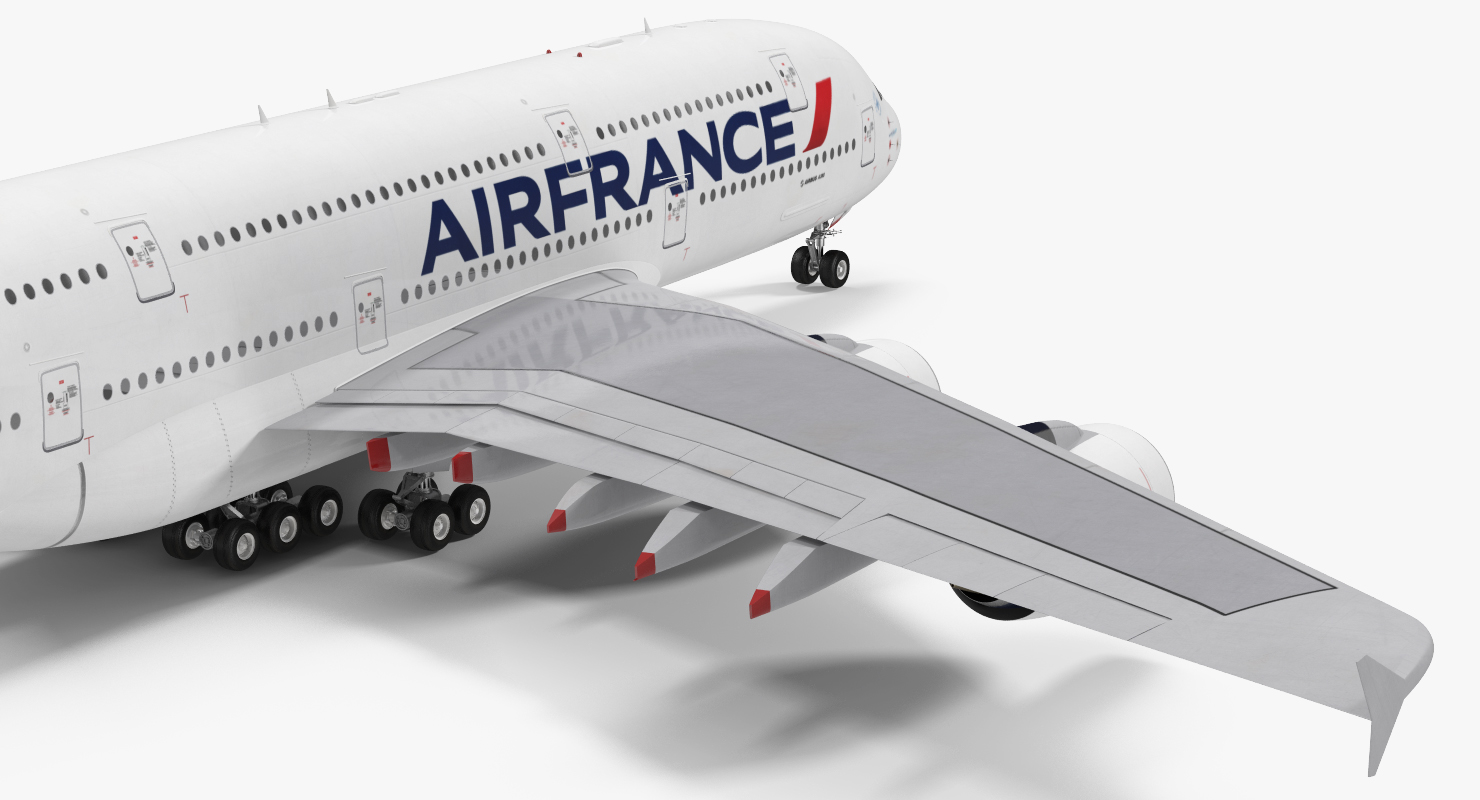 Airbus A380 1000 Air France 3D