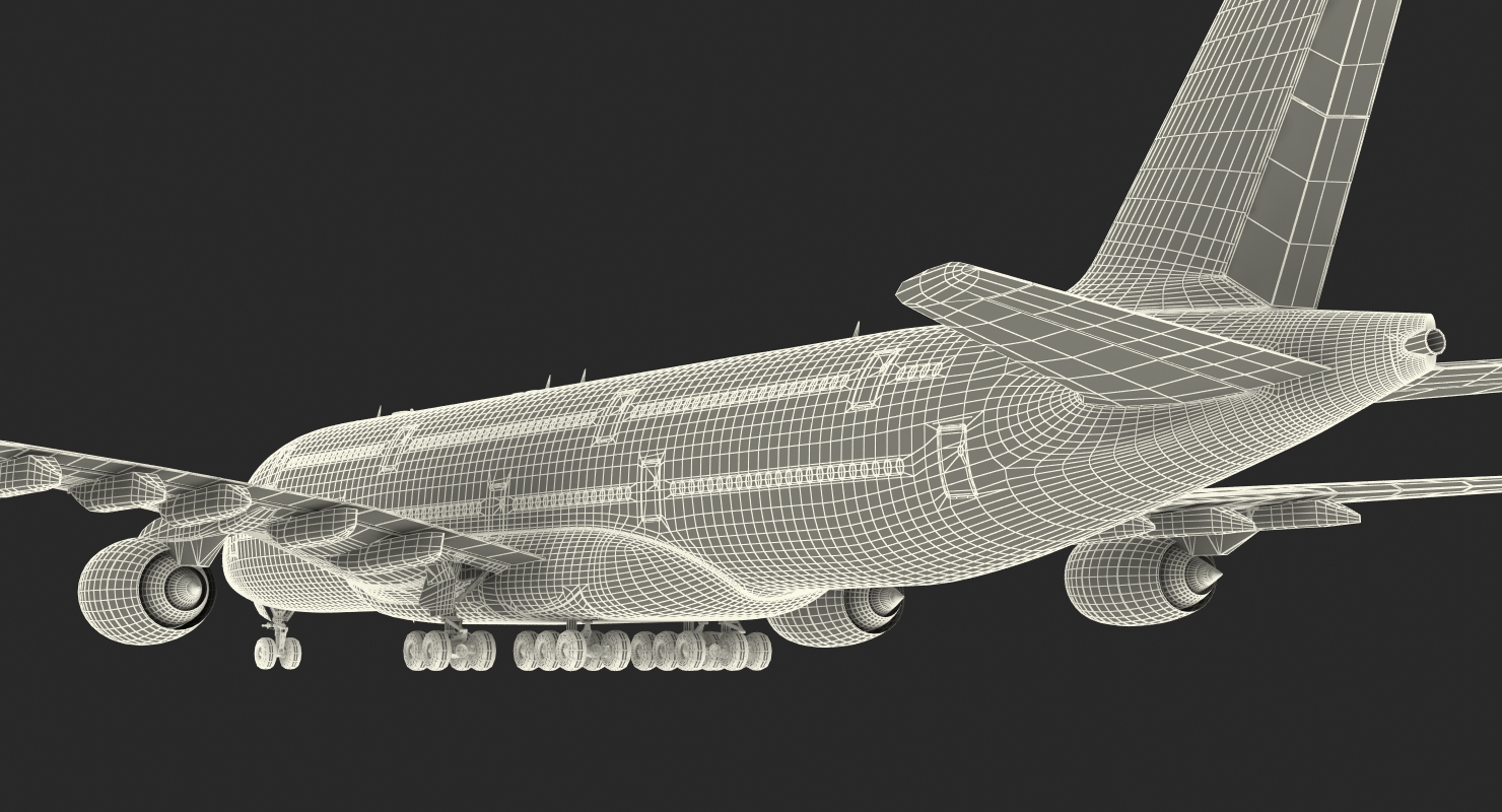 3D Airbus A380 1000 Qantas model