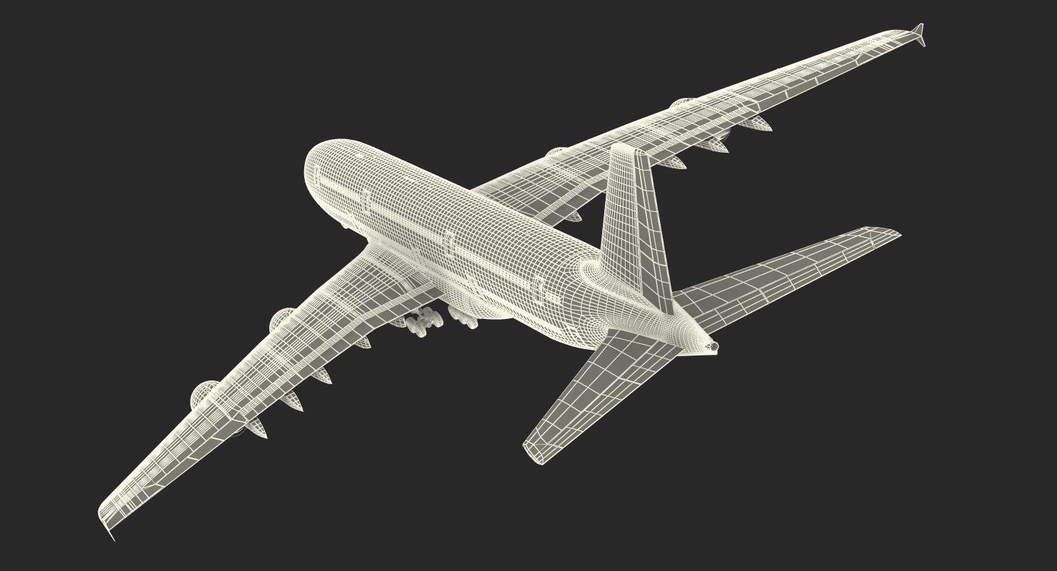 3D model Airbus A380 1000 Singapore Airlines