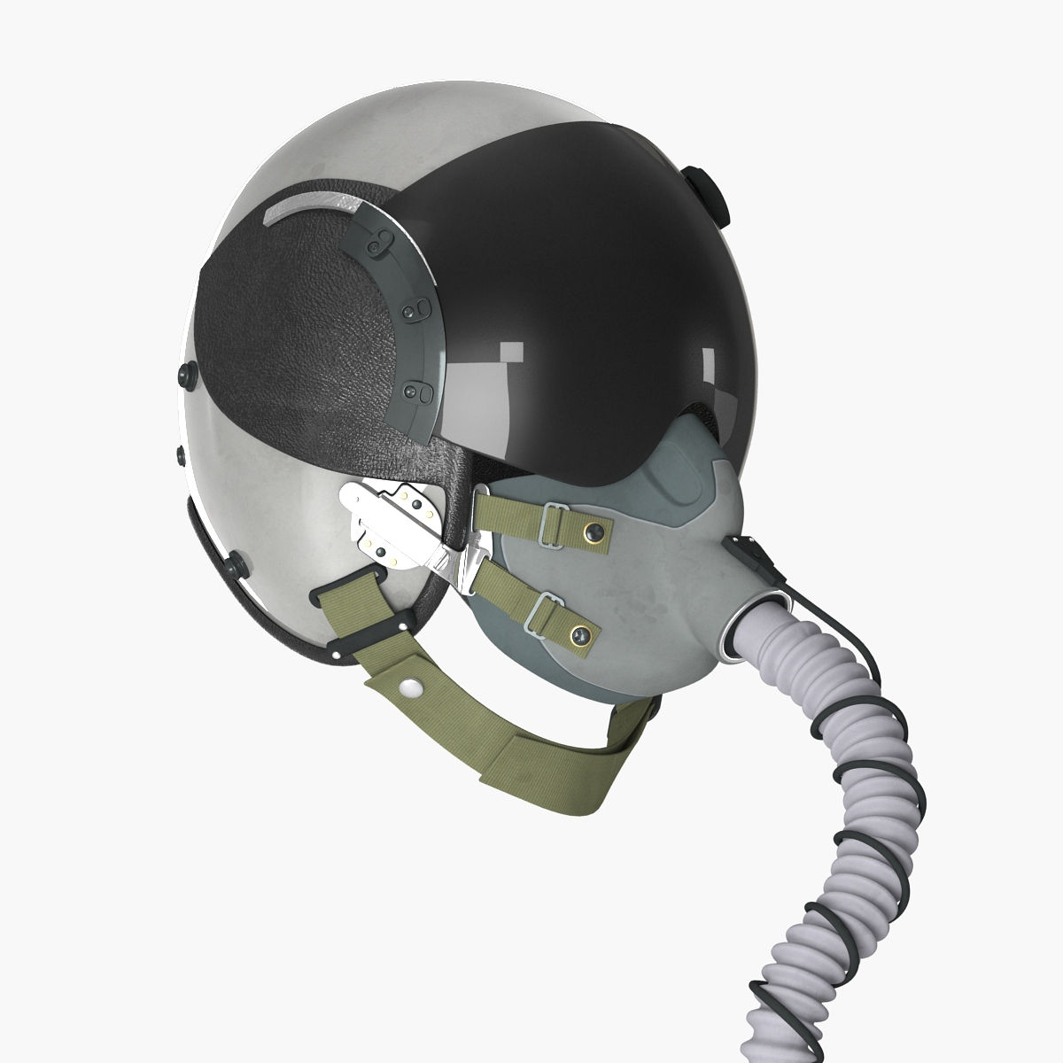 US Military Pilot Helmet 3D model