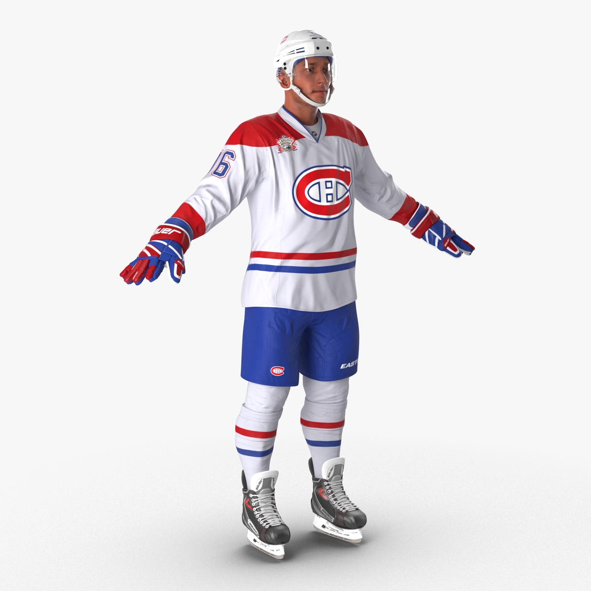 Hockey Player Montreal Canadiens 3D