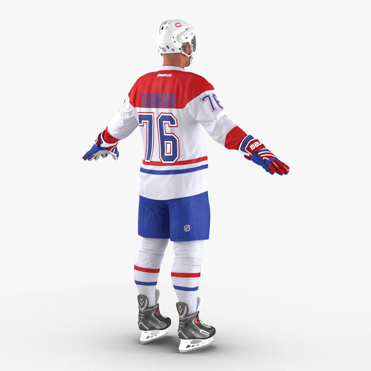 Hockey Player Montreal Canadiens 3D