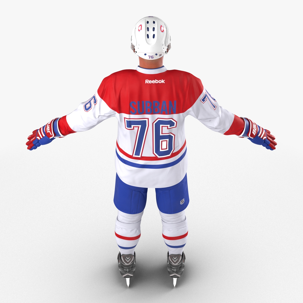 Hockey Player Montreal Canadiens 3D