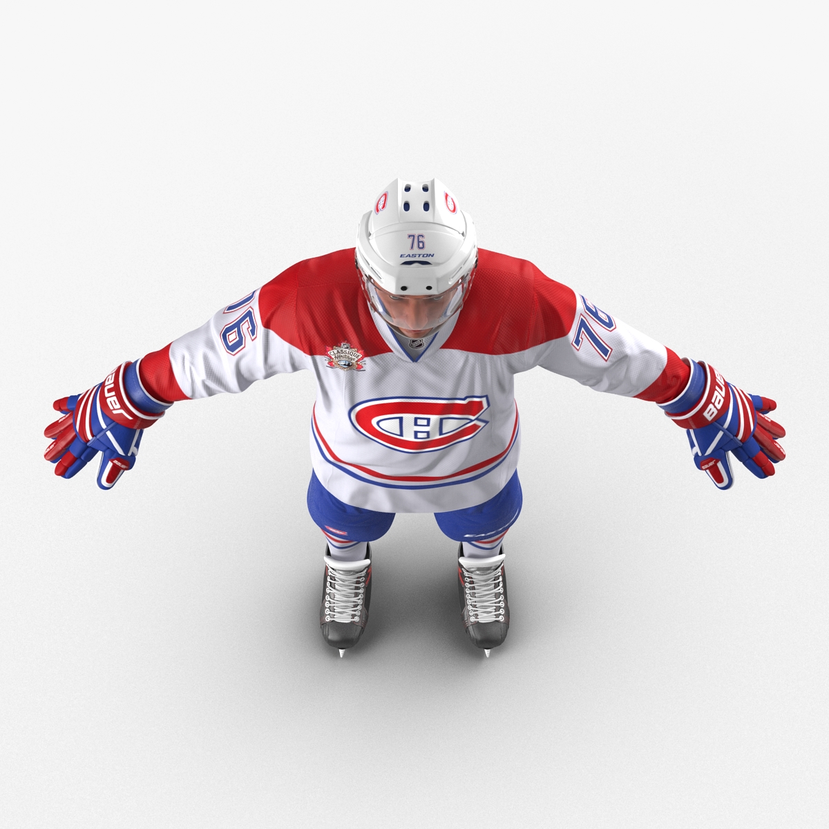 Hockey Player Montreal Canadiens 3D