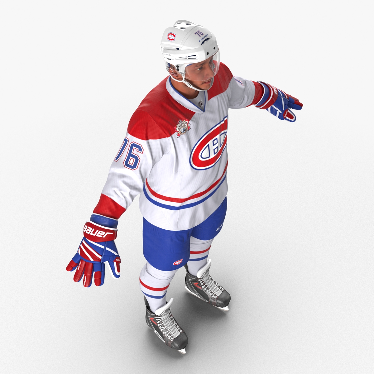 Hockey Player Montreal Canadiens 3D