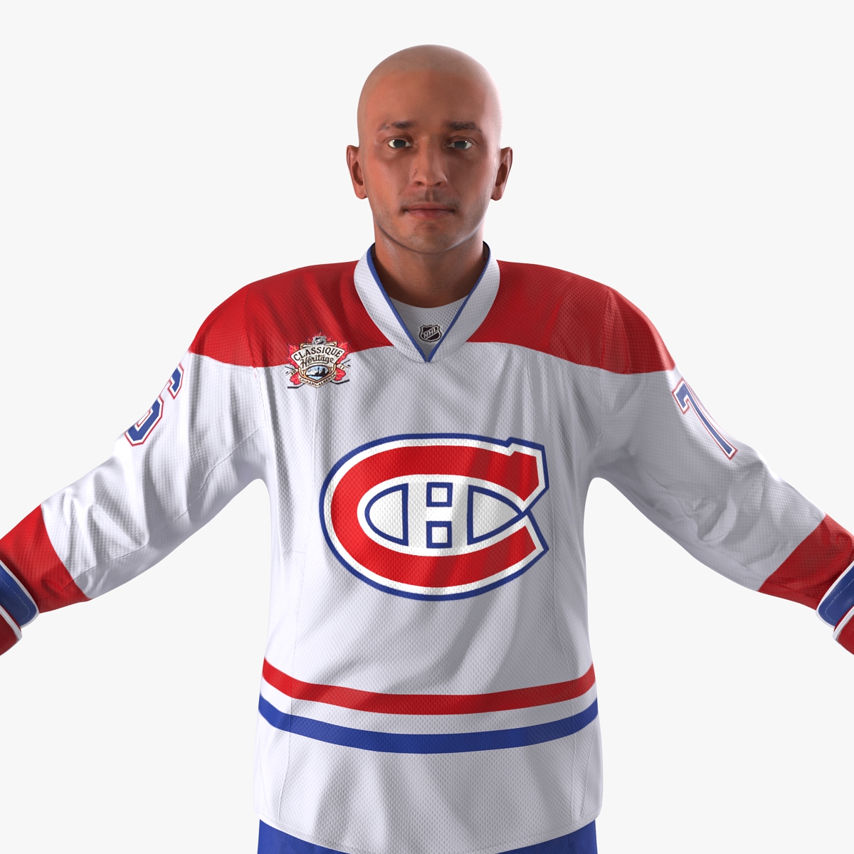 Hockey Player Montreal Canadiens 3D