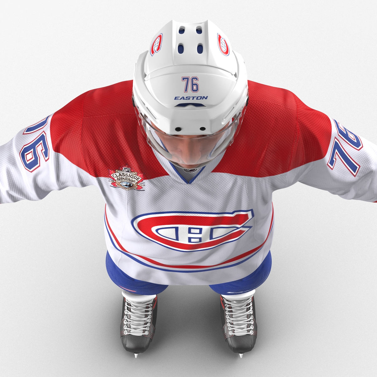 Hockey Player Montreal Canadiens 3D