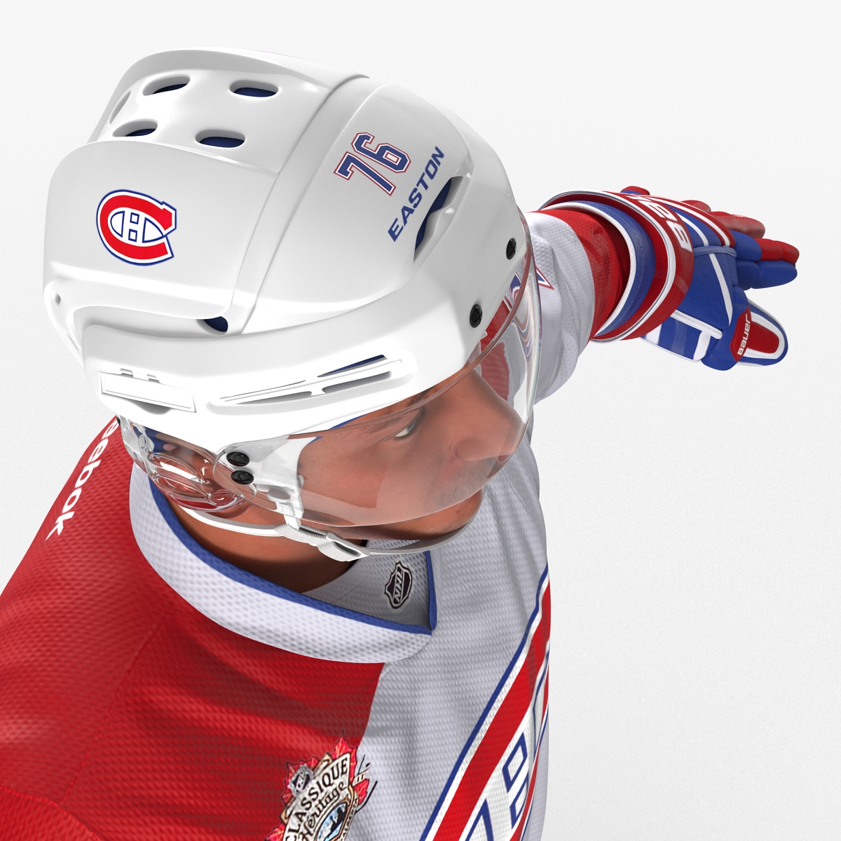 Hockey Player Montreal Canadiens 3D