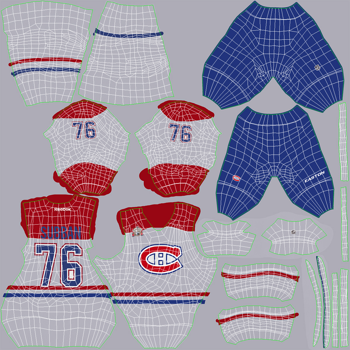 Hockey Player Montreal Canadiens 3D