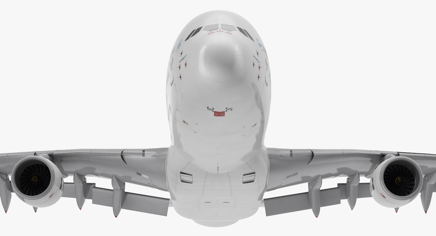 Airbus A380 1000 Air France Rigged 3D model