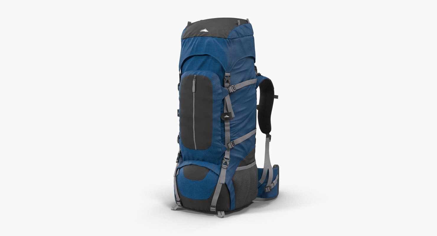 Large Camping Backpack 3D