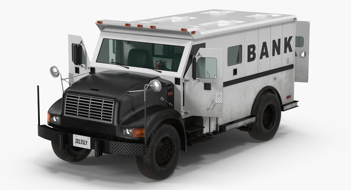 3D Bank Armored Car 2 model