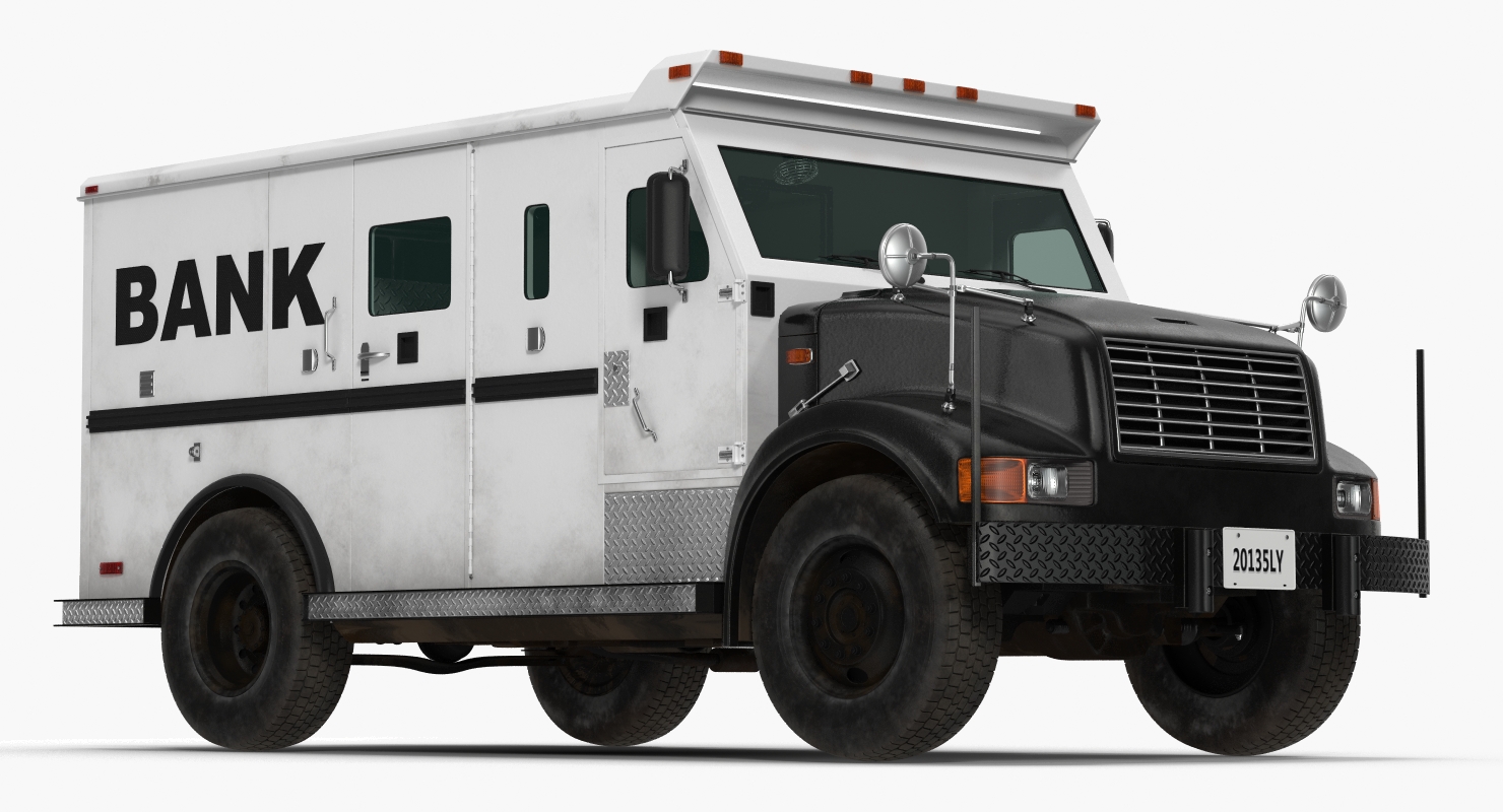 3D Bank Armored Car 2 model