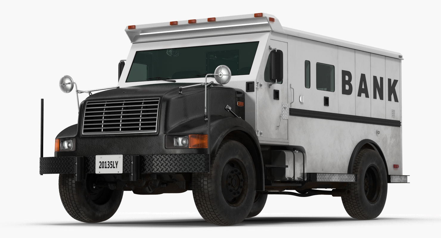 3D Bank Armored Car 2 model