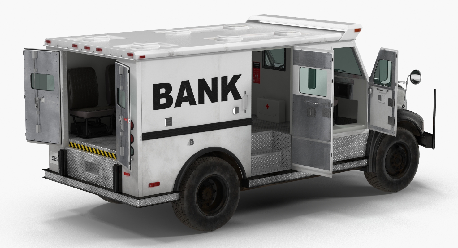 3D Bank Armored Car 2 model