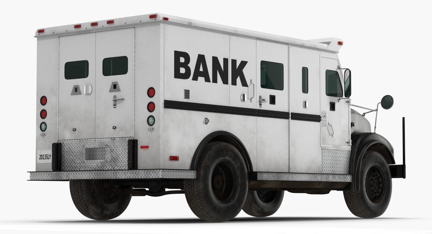 3D Bank Armored Car 2 model