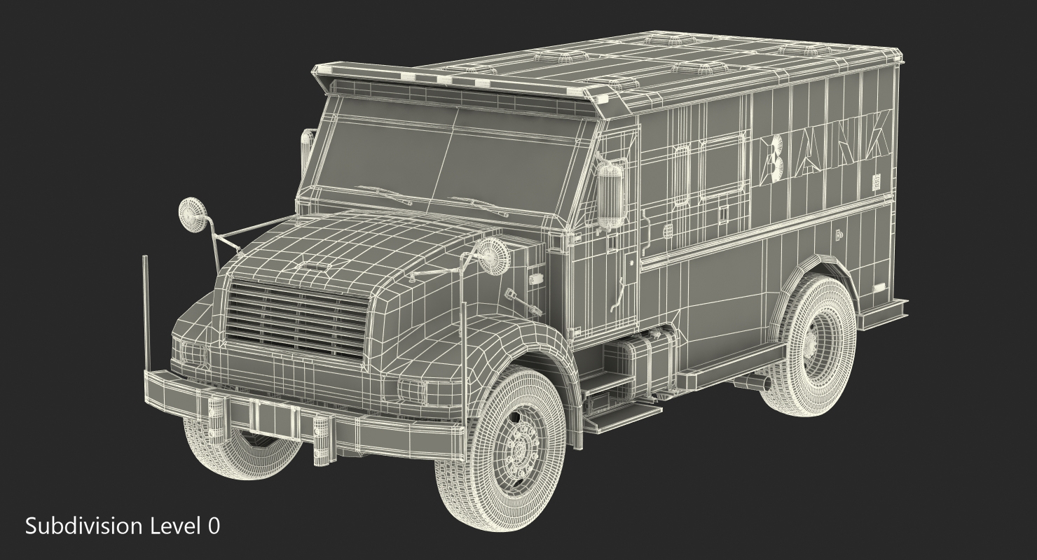 3D Bank Armored Car 2 model