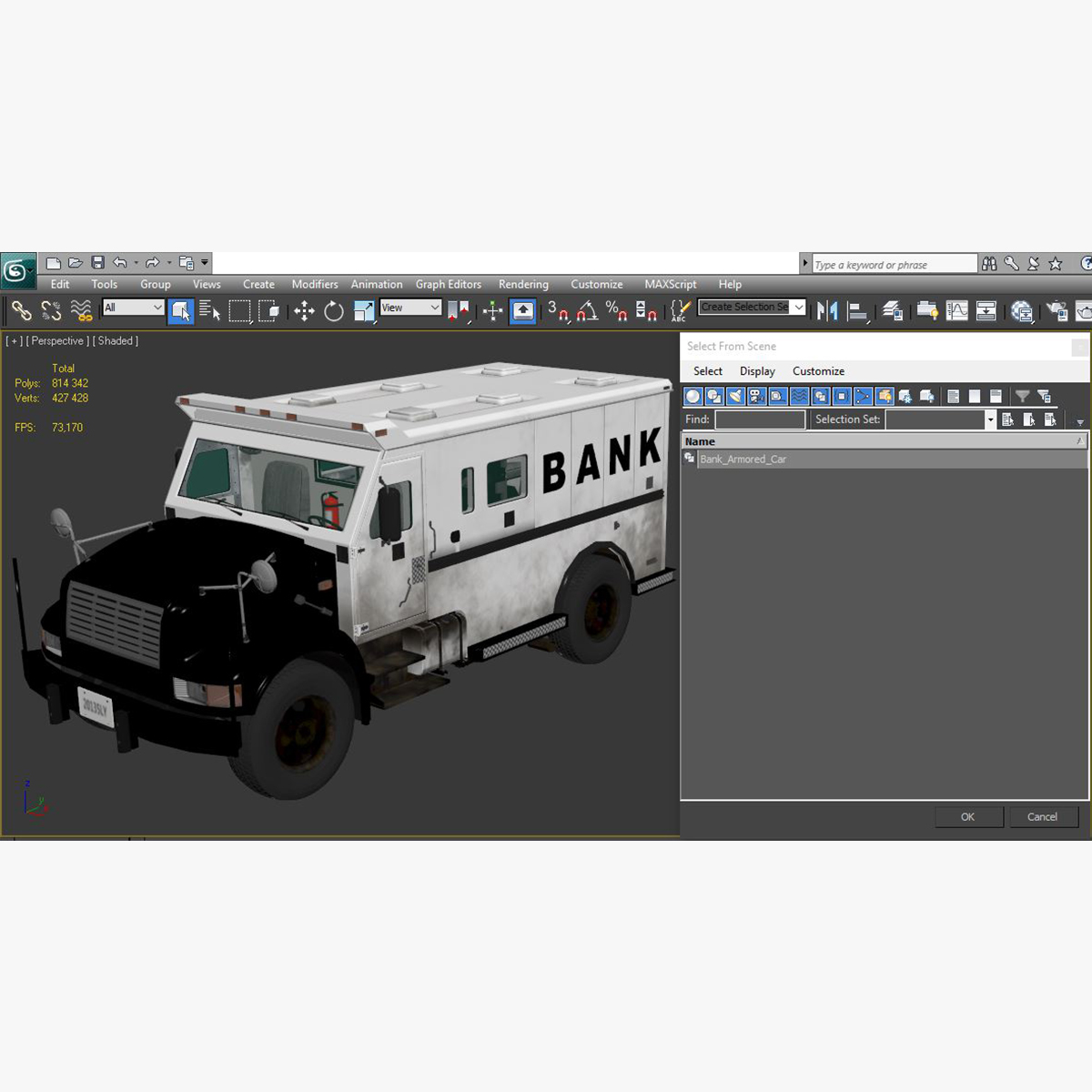 3D Bank Armored Car 2 model