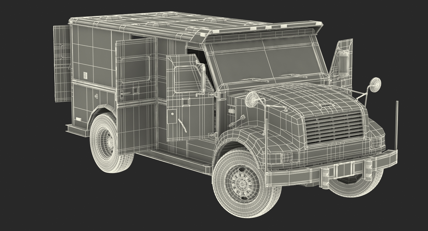 3D Bank Armored Car 2 model