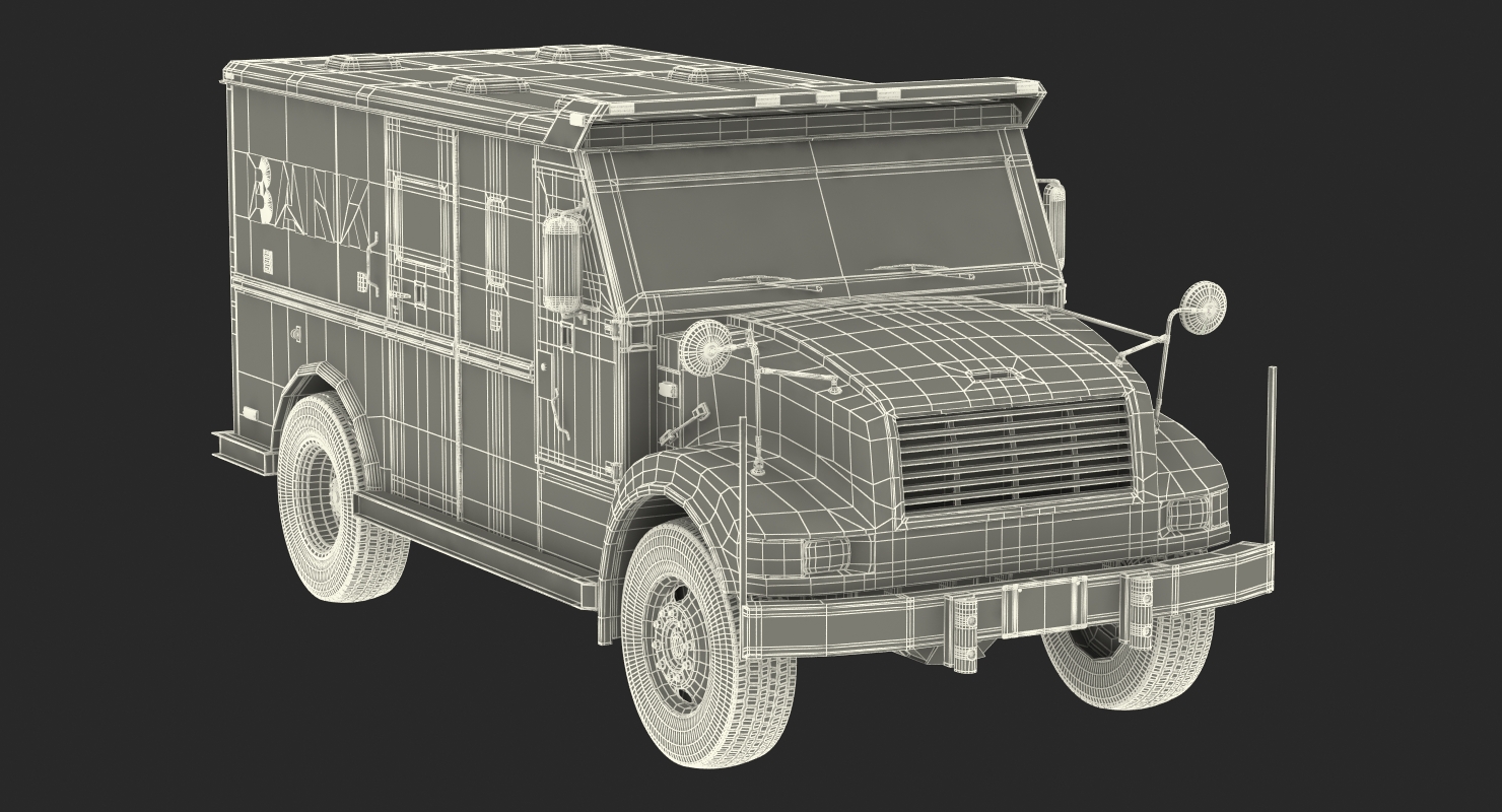 3D Bank Armored Car 2 model